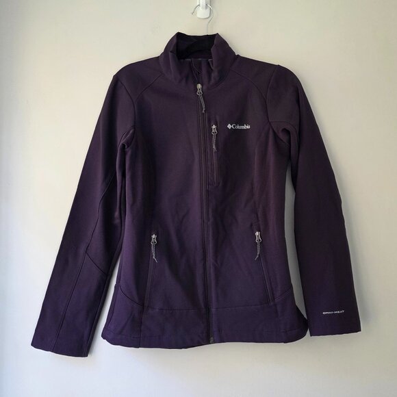 COLUMBIA Kruser Ridge Softshell Jacket | Small | Purple Omni-Heat Waterproof EUC - Picture 1 of 9